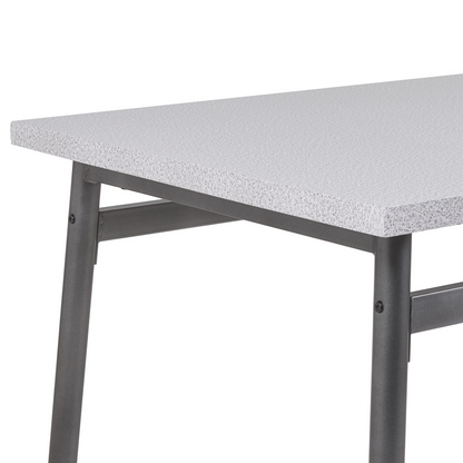 Dining Set 110 x 70cm Grey Table 4 Chairs Modern