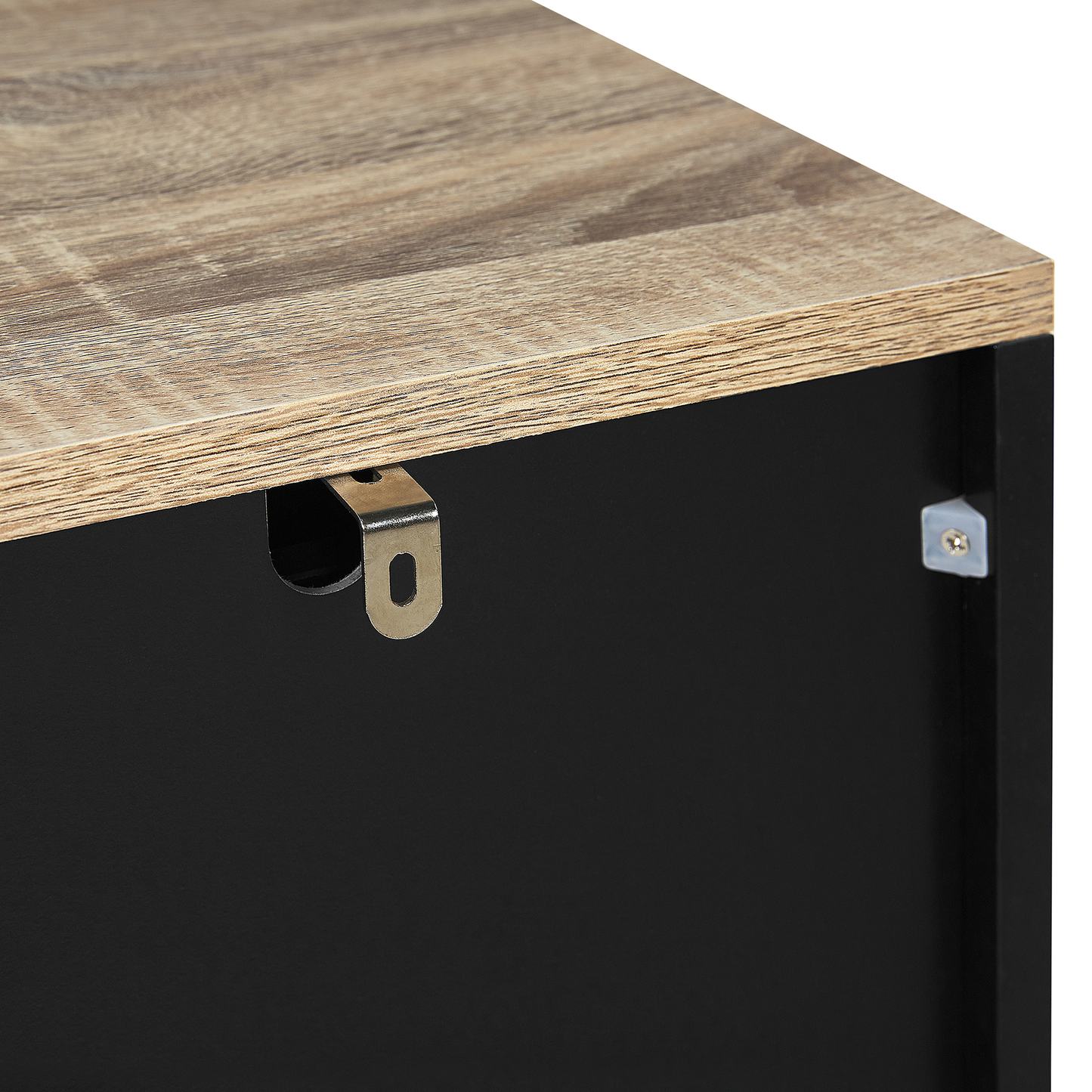 Chest of Drawers Black 4 Drawer 93 x 79cm