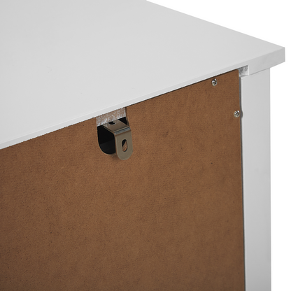 White Chest Of Drawers 6 Drawer Sideboard 75 by 130cm Modern French Style