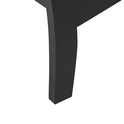 Living Black Chest Of Drawers Sideboard 6 Drawers 75 x 130cm Modern French Style