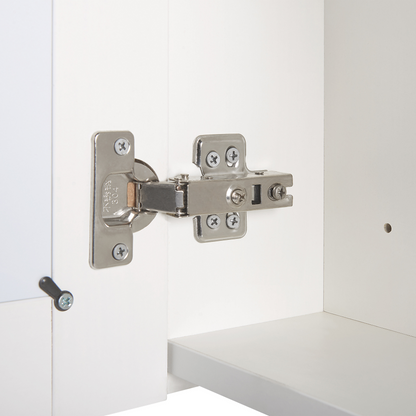 Bathroom Mirror Cabinet With LED White 40 x 60cm Modern
