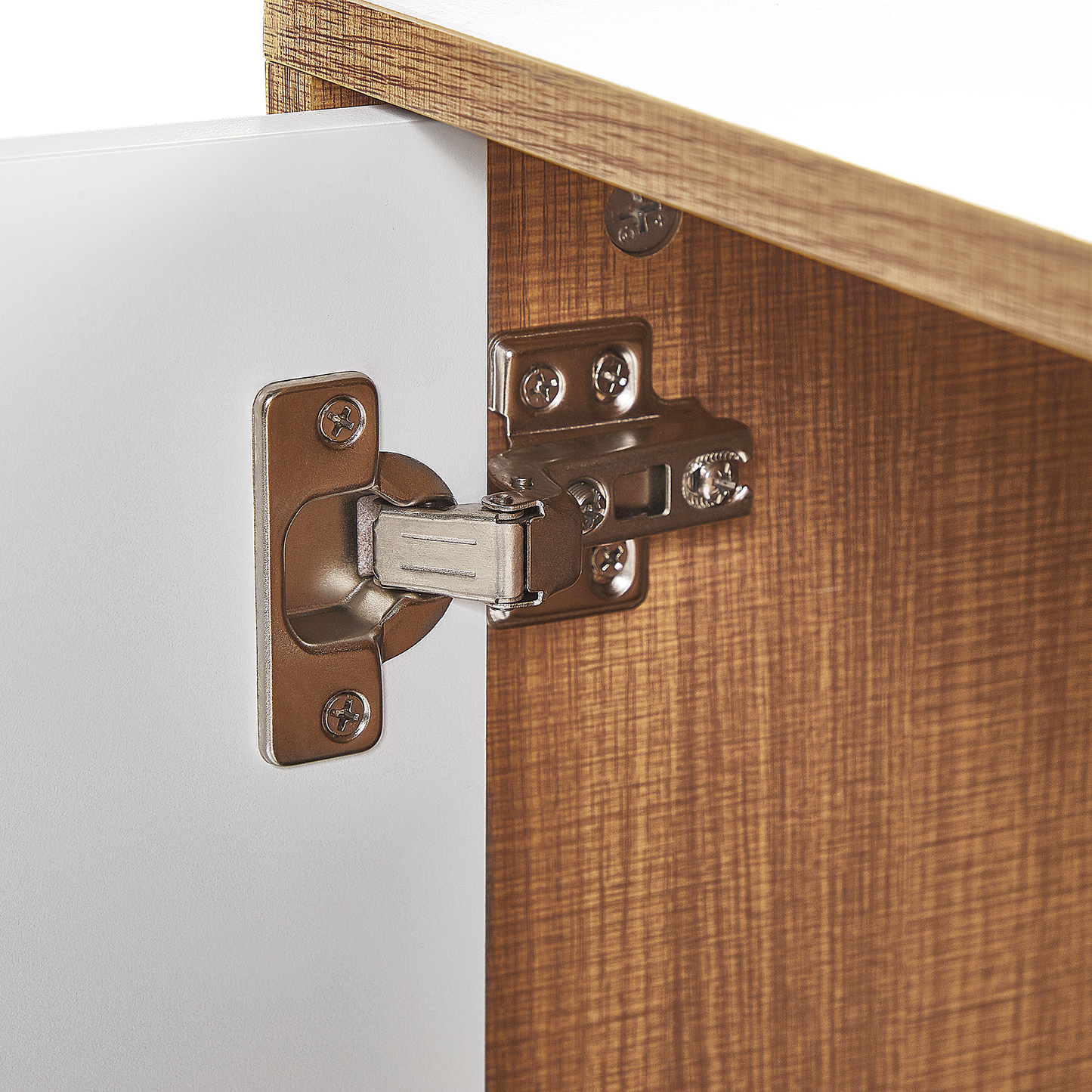 Sideboard Light Brown 62 x 112cm TV Stand 3 Doors