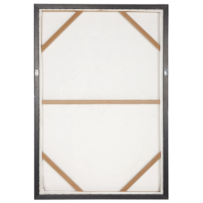 Framed Canvas Brown and White Sunbathing Woman Print 63 x 93