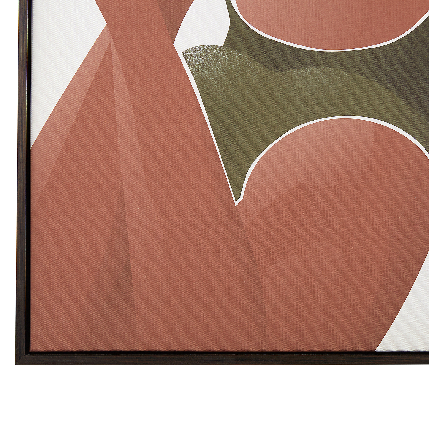 Framed Canvas Brown and White Sunbathing Woman Print 63 x 93