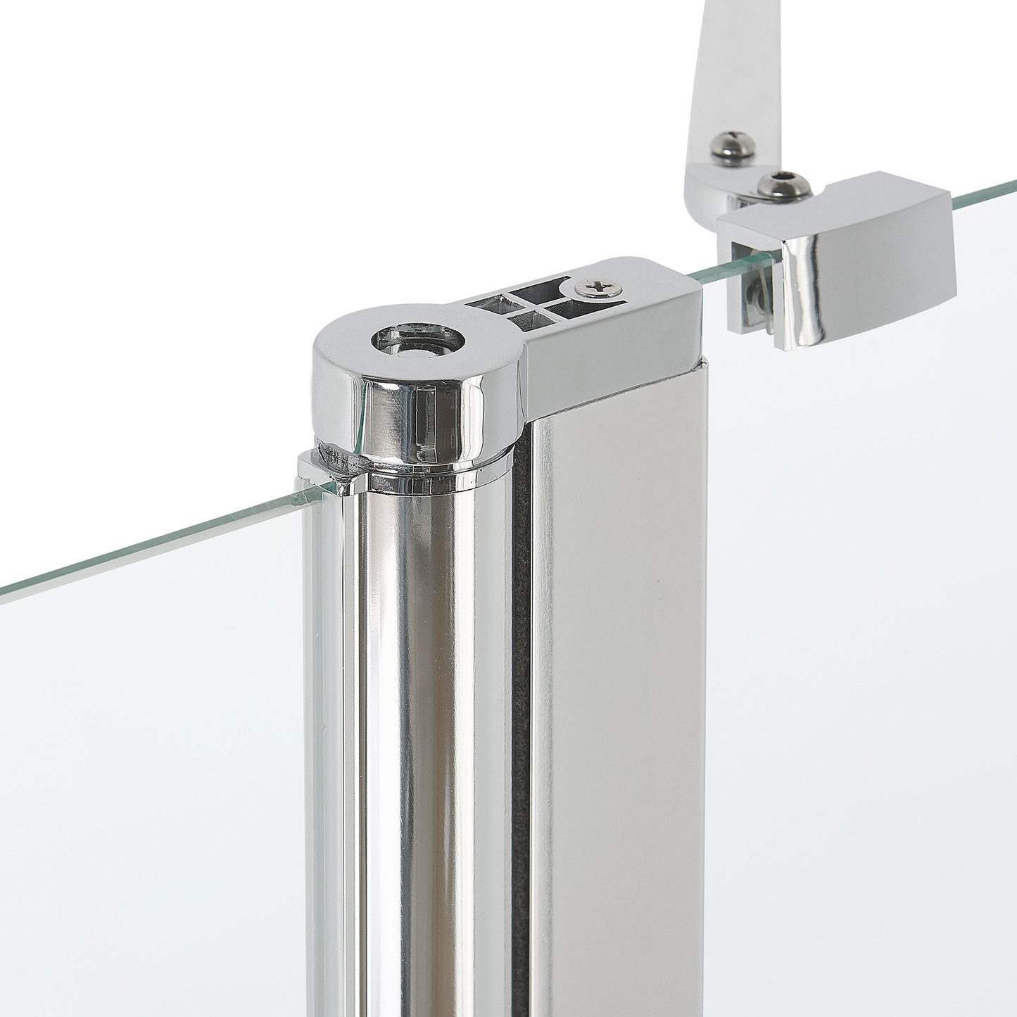 Shower Bath Screen Doors 140 x 120cm Adjustable Frosted Glass