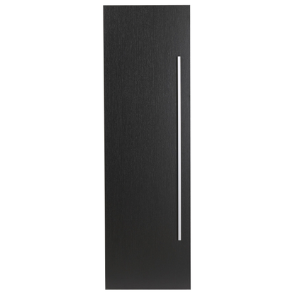 BrandX Bathroom Wall Cabinet Black MDF 132x40cm With 4 Shelves