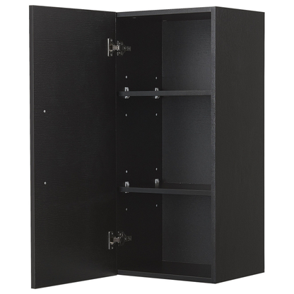 Black Bathroom Cabinet 88 x 40 x 35cm Modern