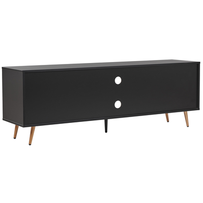 TV Stand Black Gold For 75 Inch TVs With Cable Management