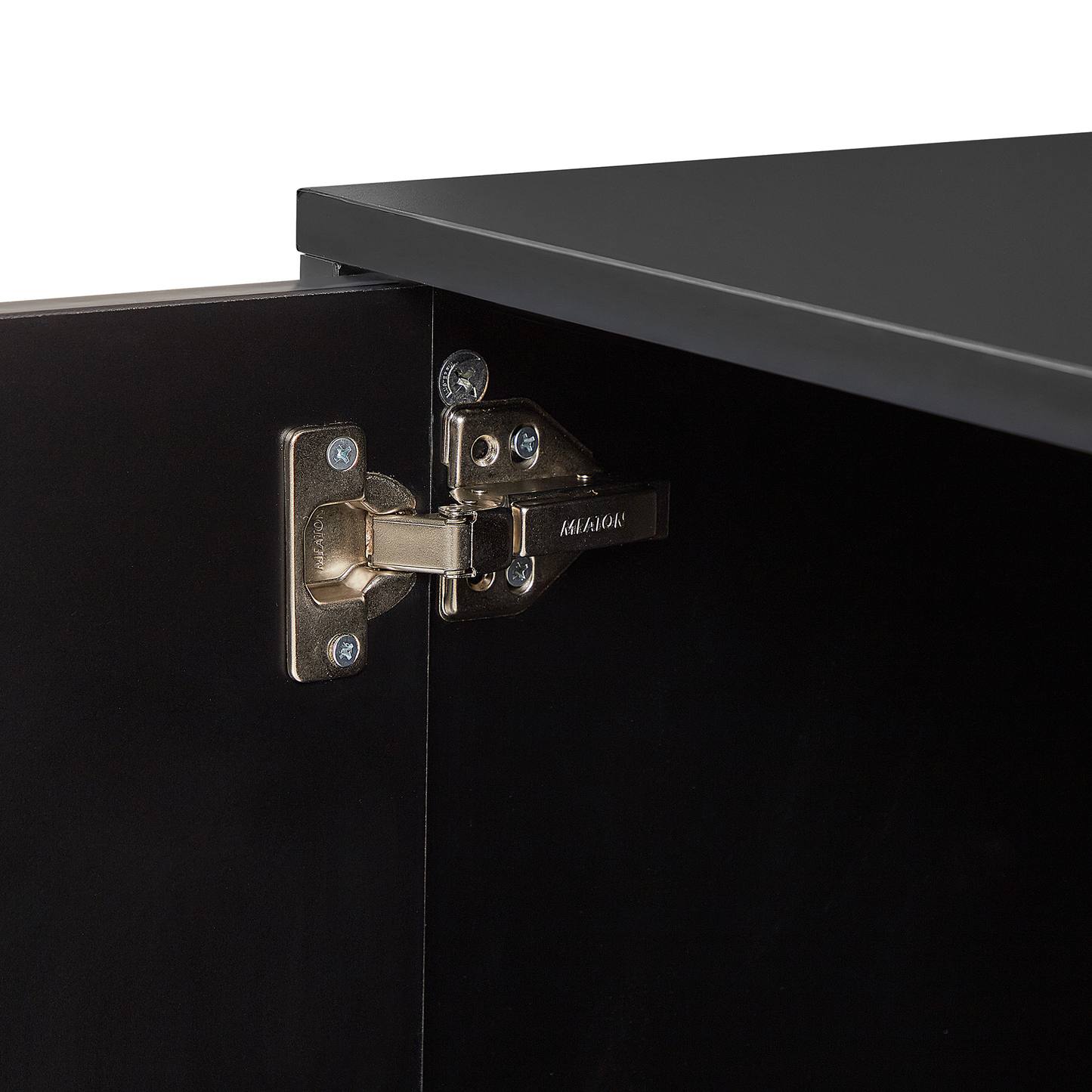 TV Stand Black Gold For 75 Inch TVs With Cable Management