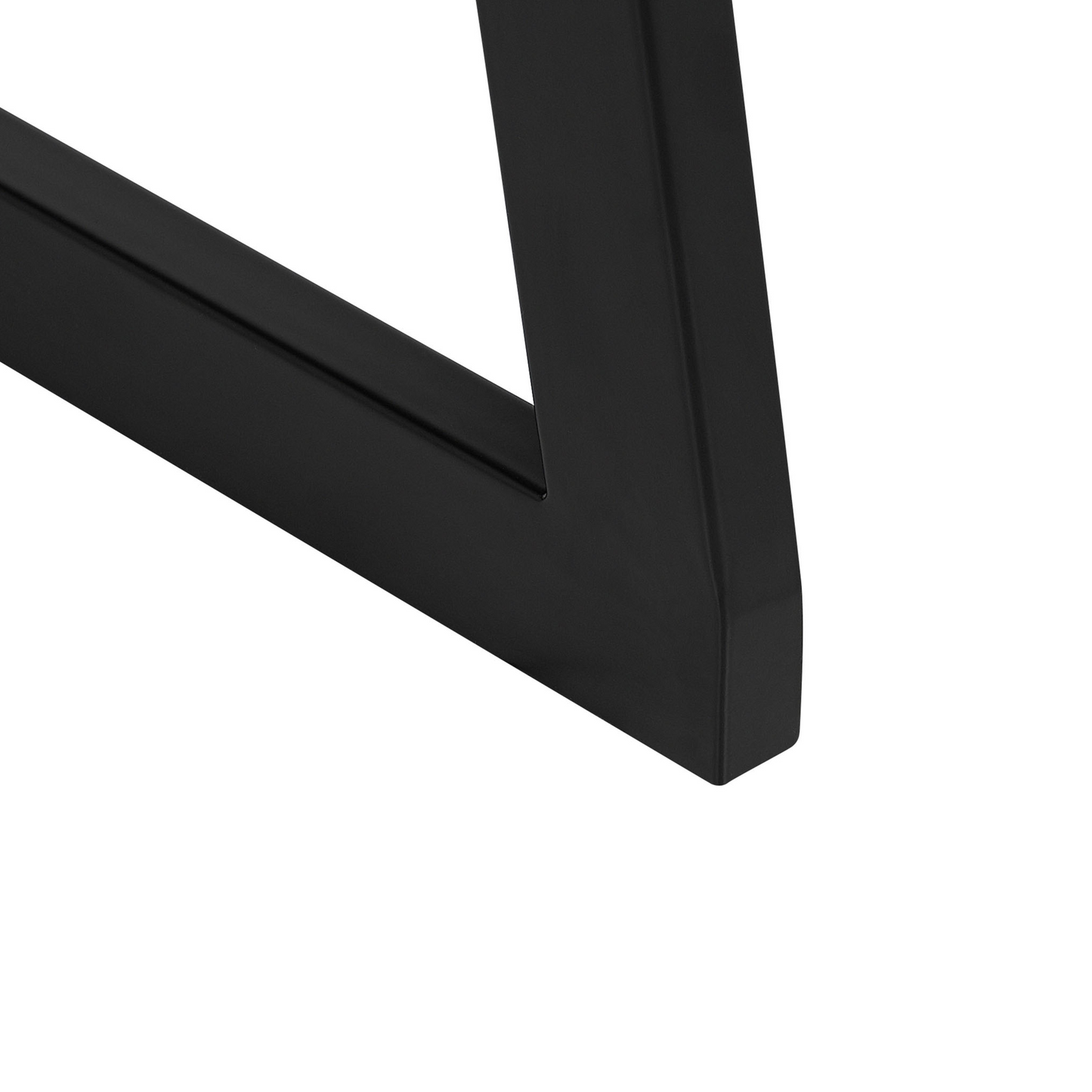 Black And Dark Wood Bookcase With Metal Frame Freestanding
