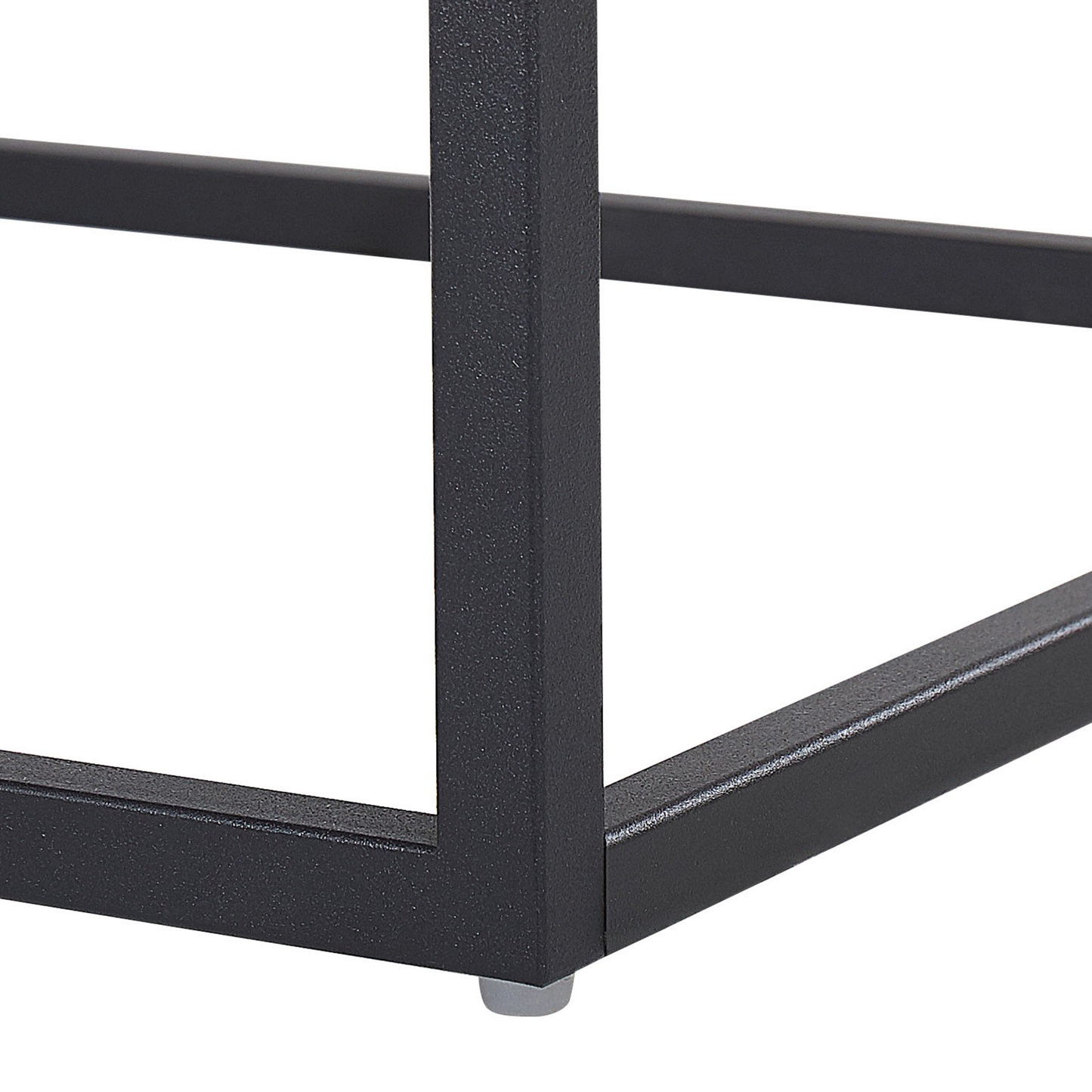 Industrial Chest Of Drawers Black Metal Base 4-Tier Light Wood