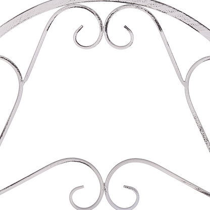 White Metal 4 Tier Free Standing Bath Shelves Vintage Style