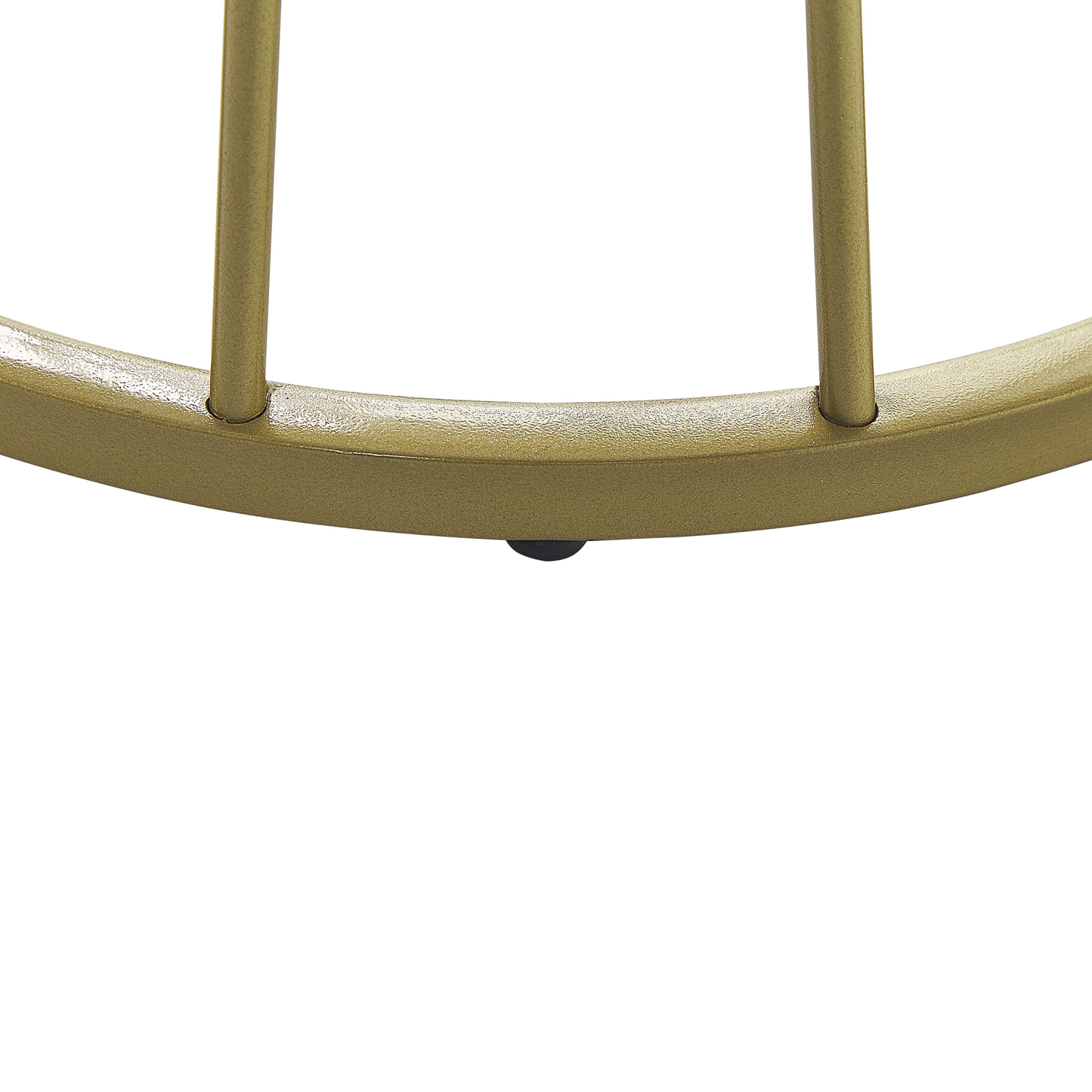 Glamour Living Coffee Table White Gold MDF Iron 50cm Marble Effect