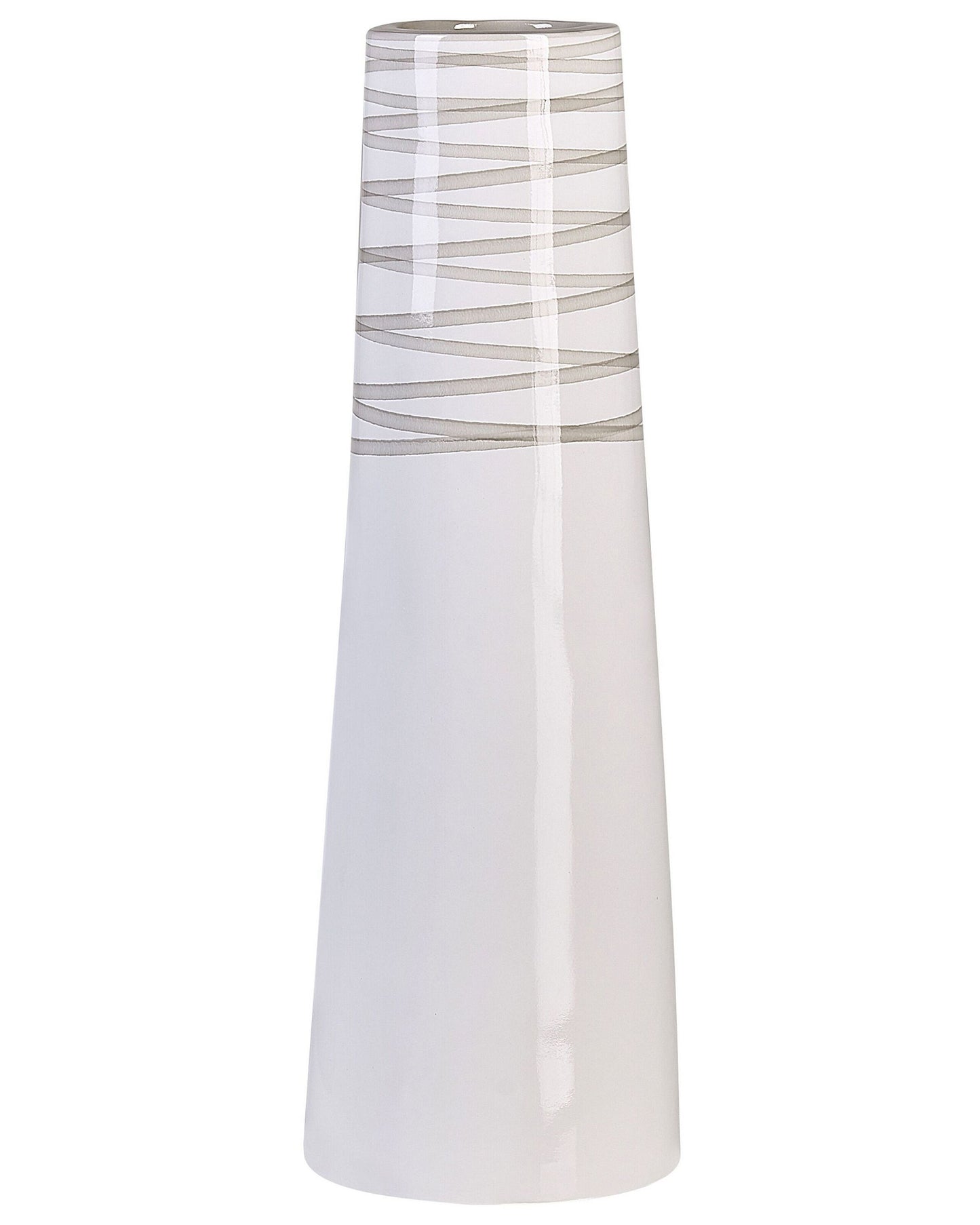 Terracotta Co Decorative Vase White Handcrafted Elegant Modern