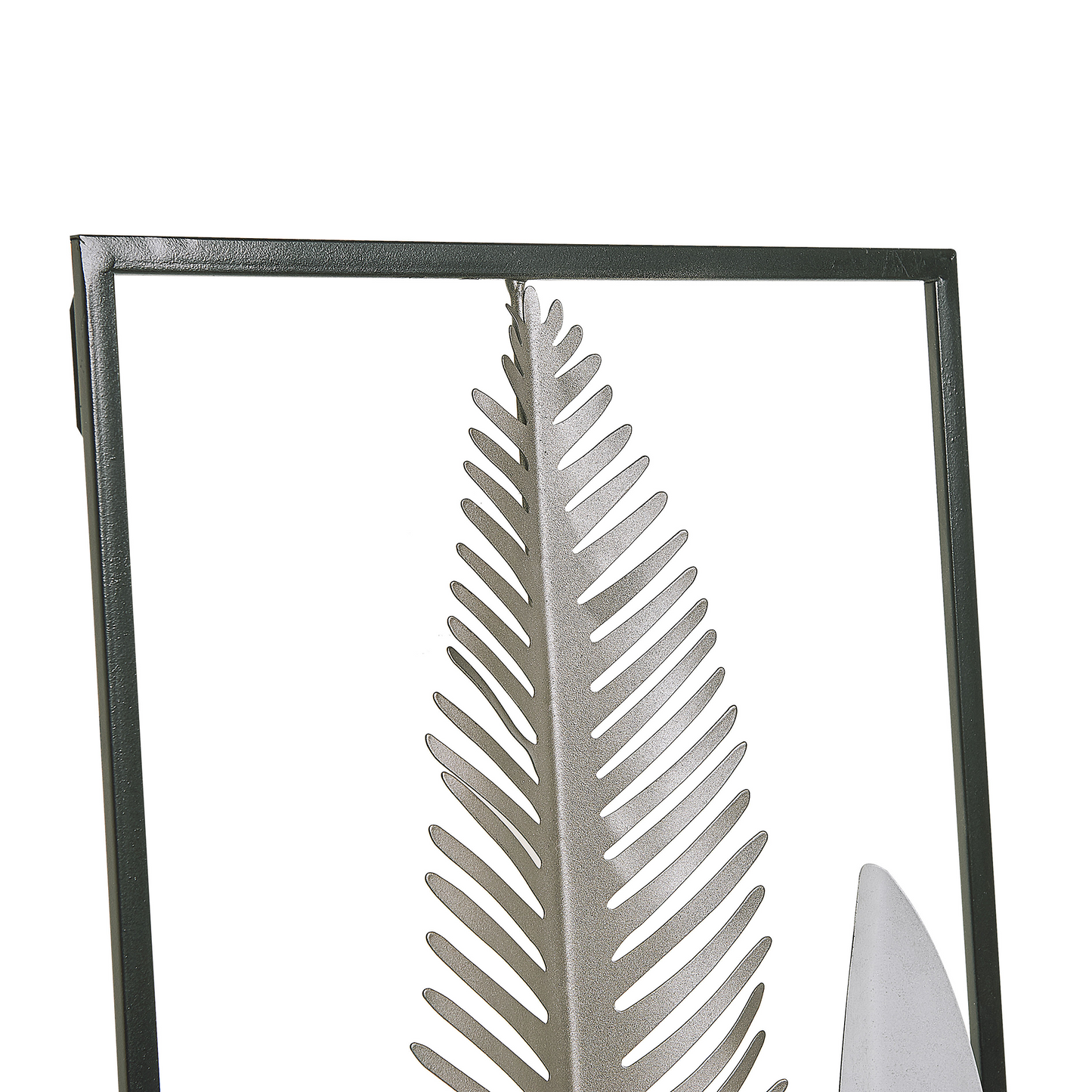 Home Feather Wall Art Silver Gold Modern Metal Decor