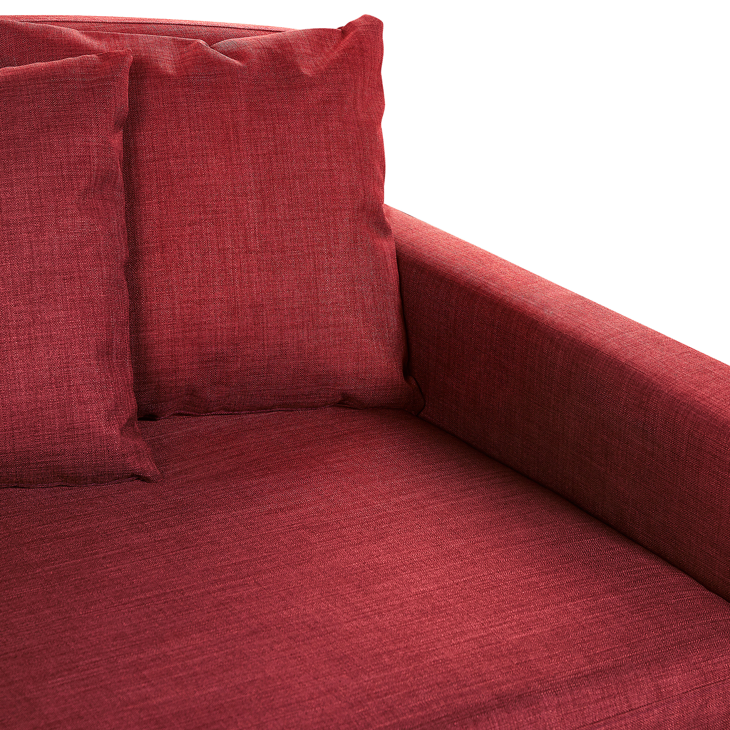 Red Polyester Sofa Slipcover for 3 Seater Couch