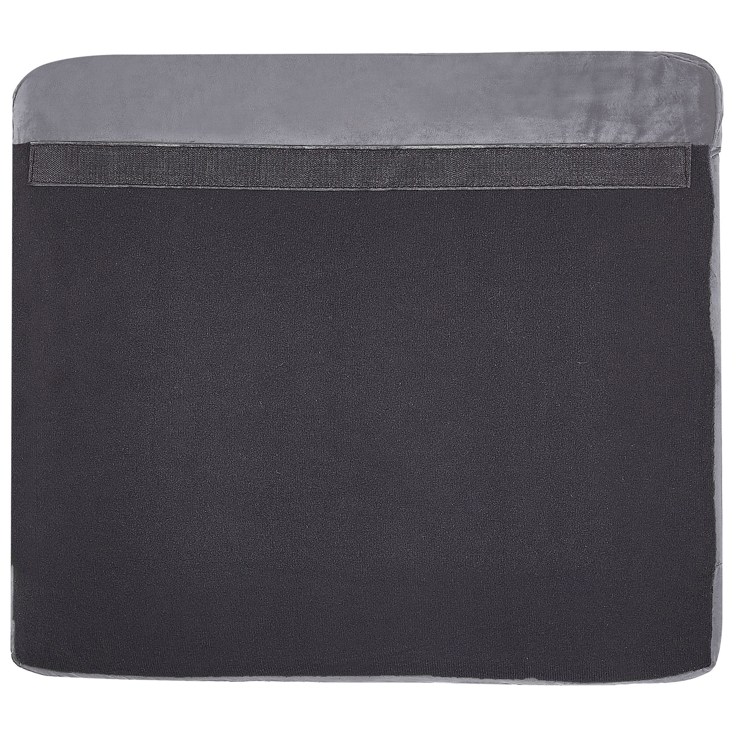 TwoSeater Sofa Slipcover Grey Velvet Zippered Cover