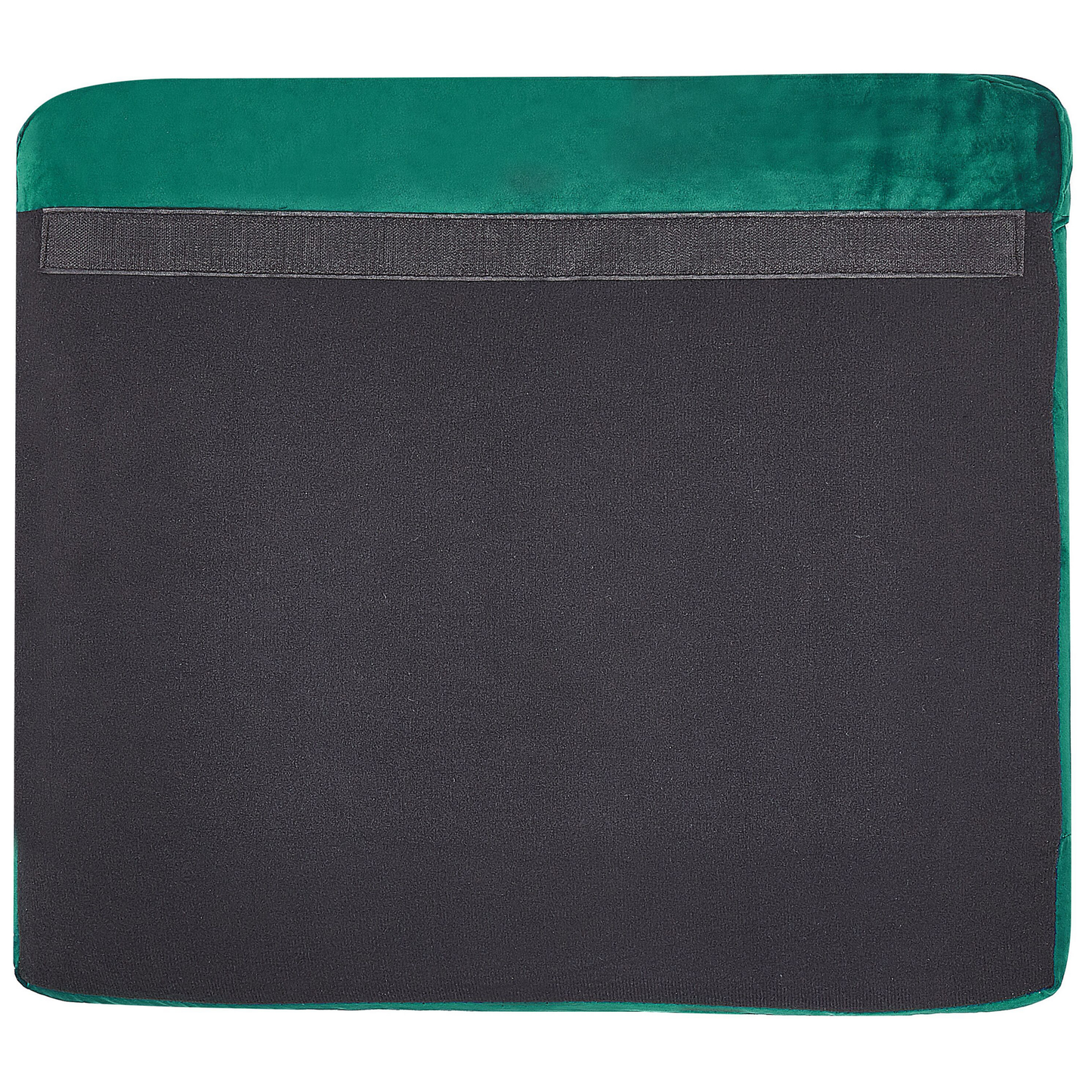 2-Seater Sofa Slipcover Green Velvet Removable Zippered Replacement Cover