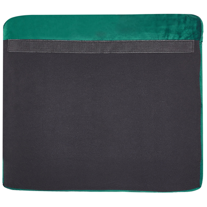 2-Seater Sofa Slipcover Green Velvet Removable Zippered Replacement Cover