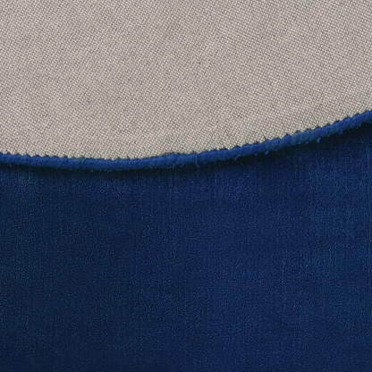 Navy Blue Round Rug 140cm Hand Tufted Viscose Low Pile Modern Home Decor