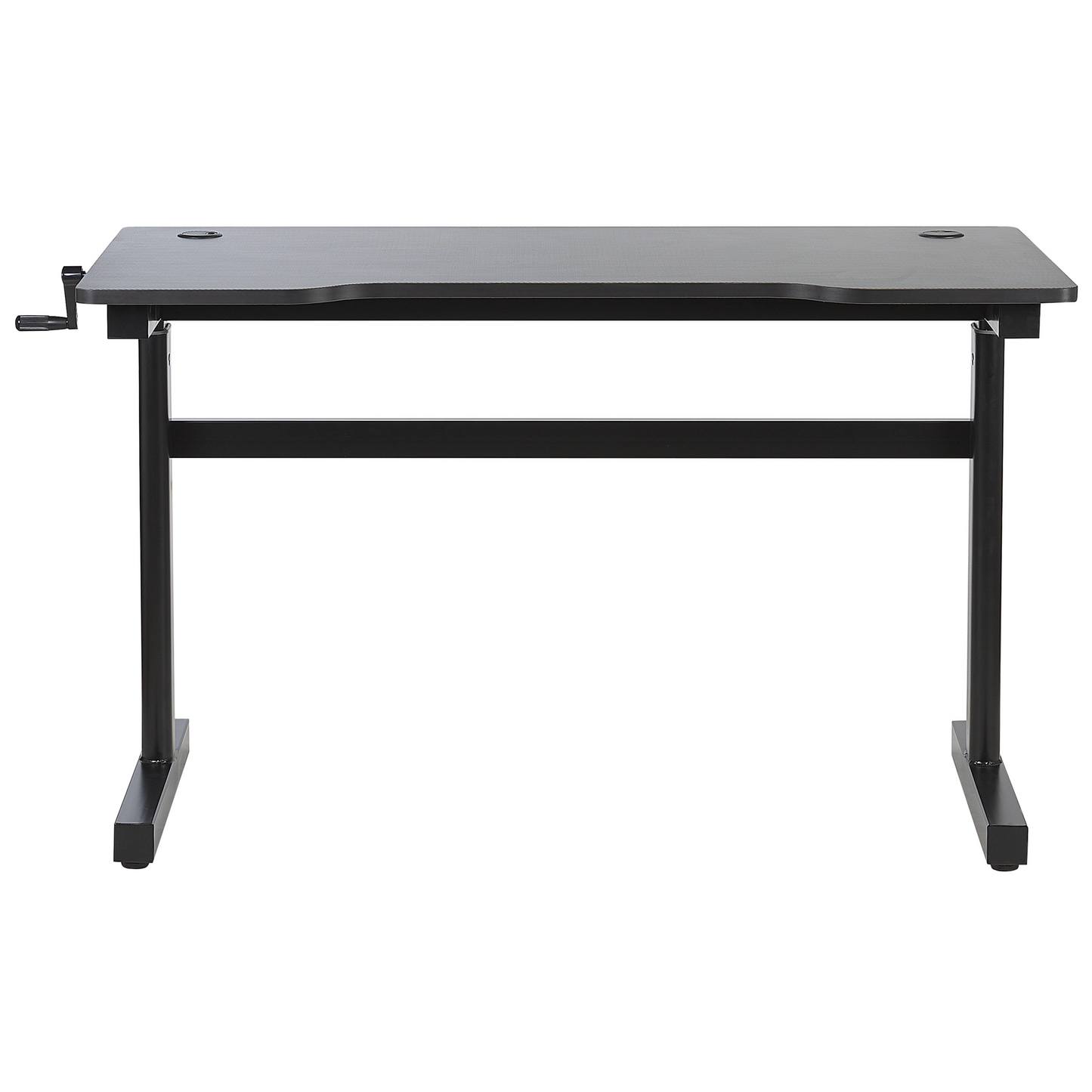 NovaForge Adjustable Gaming Desk 120x60cm Black With RGB Lights