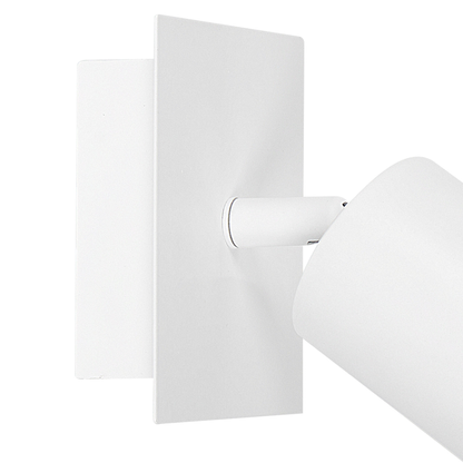 Set Of 2 White Metal Wall Sconces Adjustable
