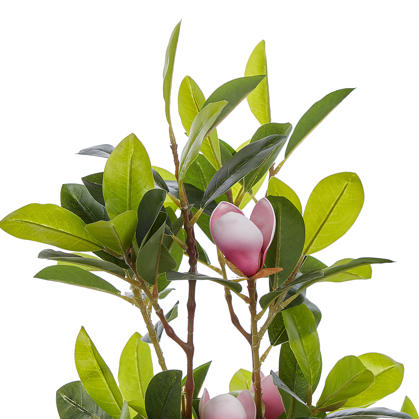 Decor Artificial Magnolia 70cm Green Pink Indoor Decor