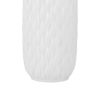 Decorative Table Vase White Stoneware 31cm