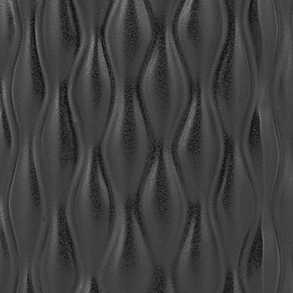 Black Stoneware Table Vase 31cm Satin Finish