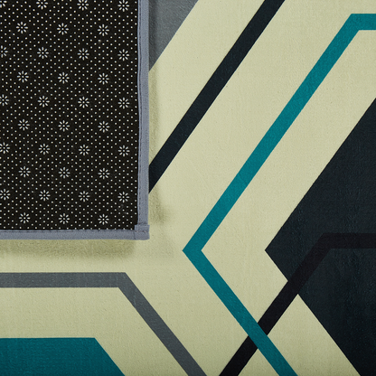 Multicolour Geometric Area Rug 140 x 200cm Polyester