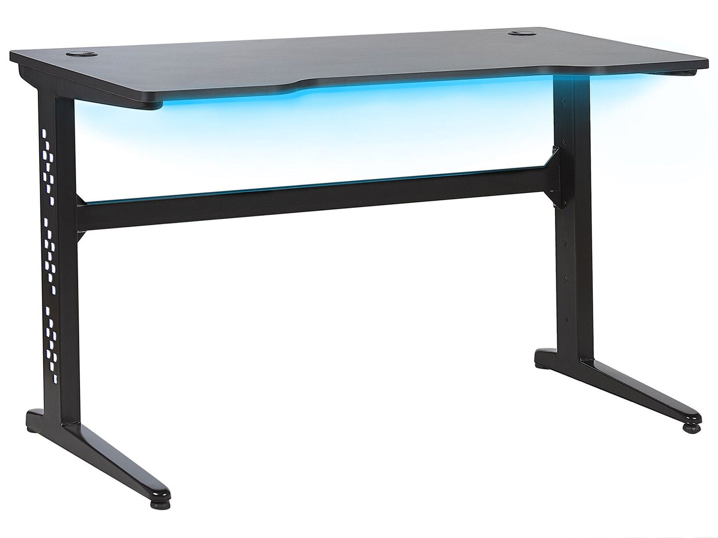 NovaDesk Gaming Desk With RGB Lights Black MDF 120x60 cm