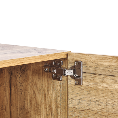 Brand TV Stand 160cm Up To 70 Inch Light Brown Black MDF With Drawers