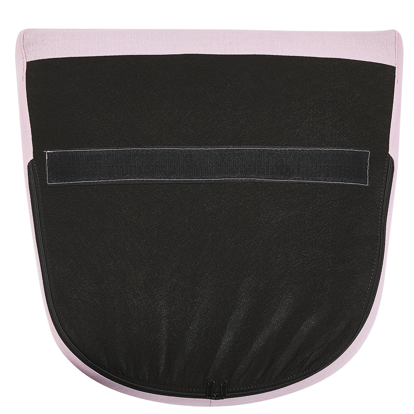 Armchair Pink Fabric Black Legs Button Tufted Back Modern Retro Design Edition