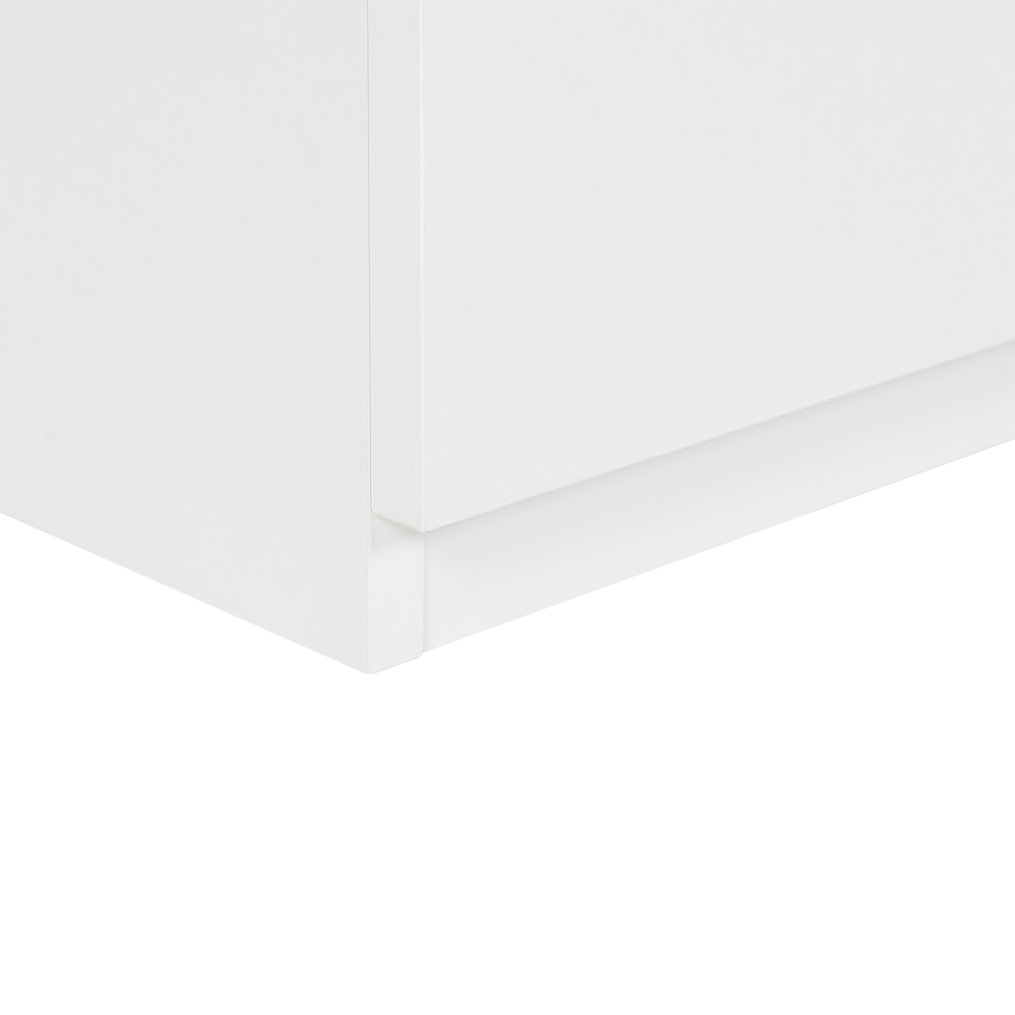 NordicNest Bedside Table White Light Wood MDF 2 Drawers