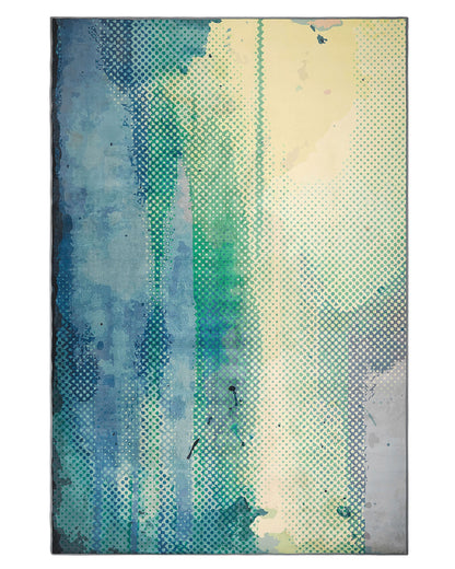 Abstract Watercolour Area Rug Multicolour 140 X 200cm Durable Polyester Modern