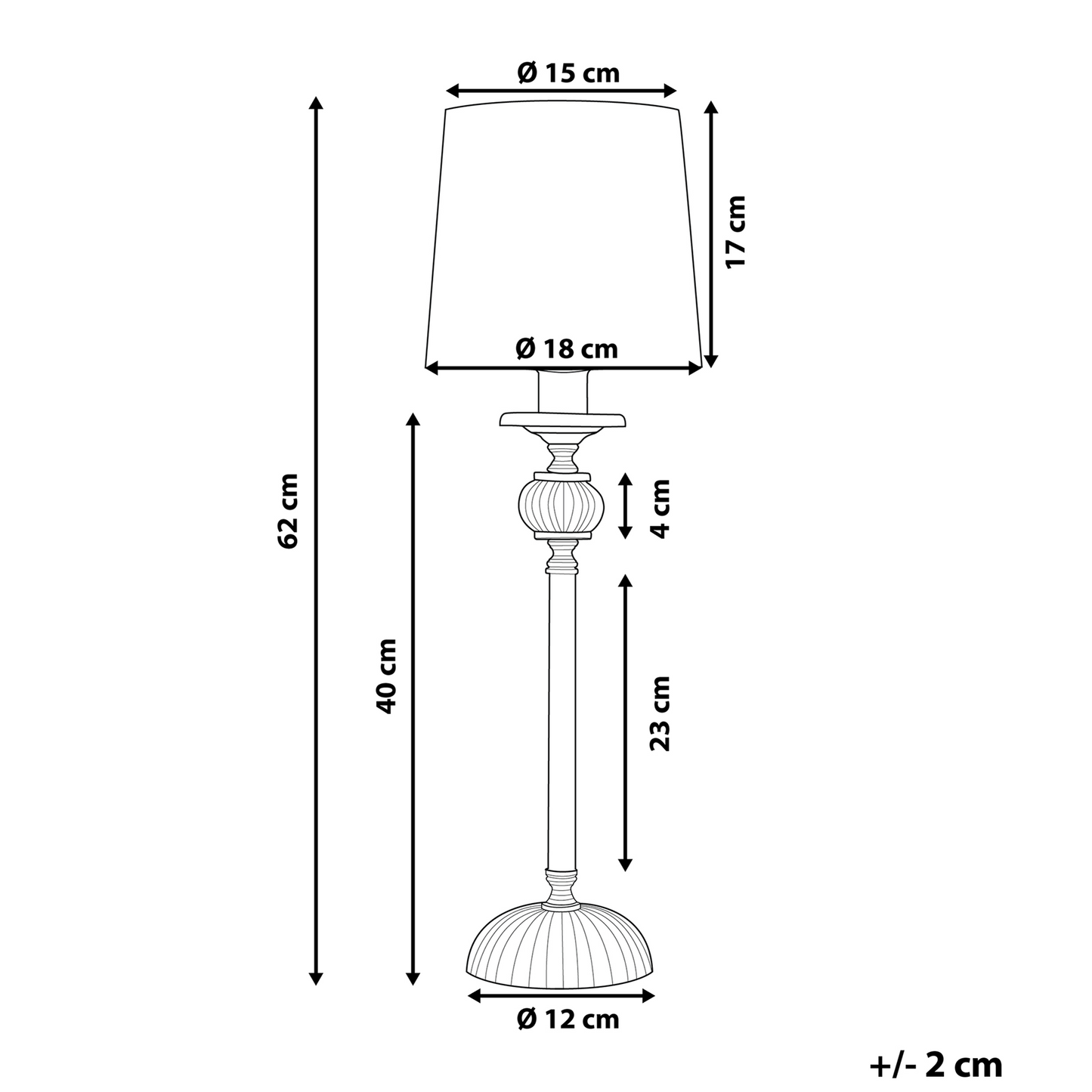 Table Lamp Silver Base White Empire Shade Glass Accents