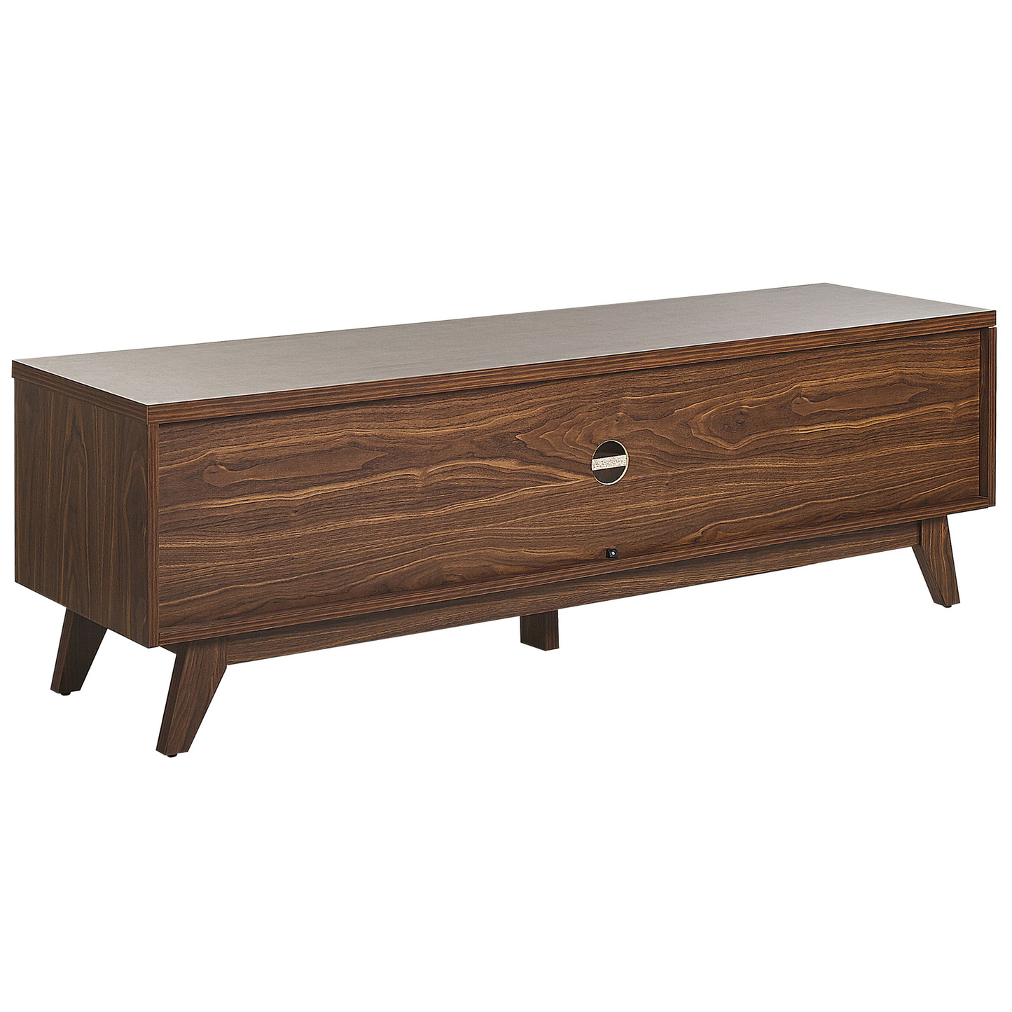 Sablon TV Stand Dark Brown Entertainment Unit With Cable Management