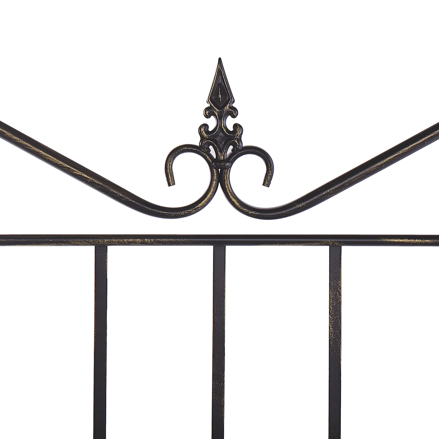 Plant Shelf Metal Black Outdoor Indoor 4 Tier Freestanding Garden Storage