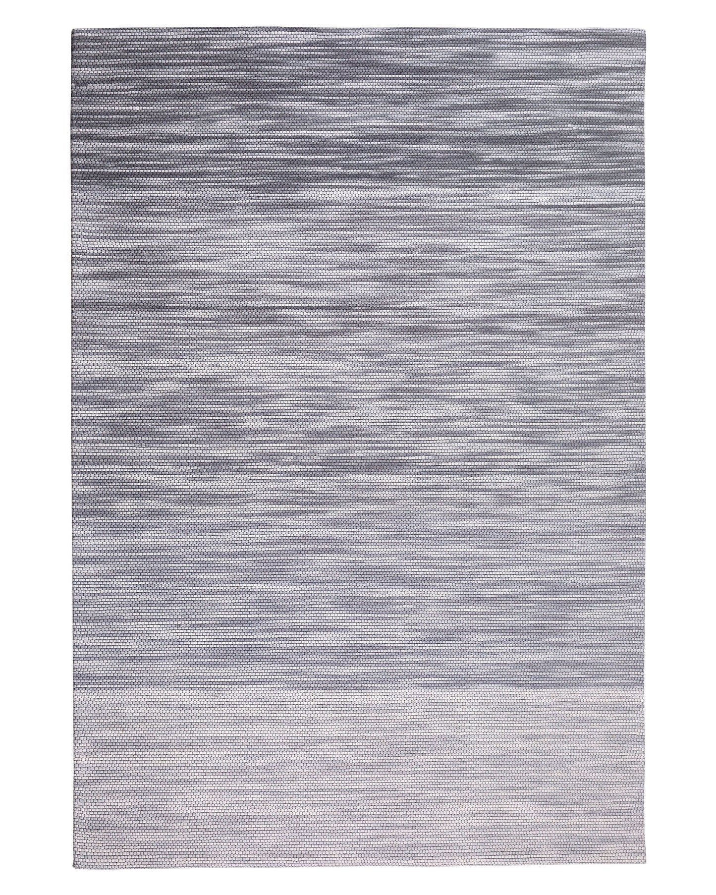Rug Grey Wool and Polyester 140 x 200 Hand Woven Modern Design Soft Calming Tones
