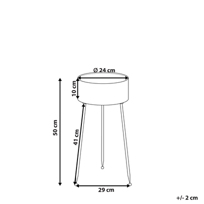 Plant Stand Black Iron Tripod 29 x 26 x 50cm Indoor Outdoor