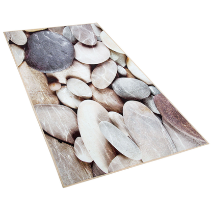 Area Rug 3D Pebble Pattern Polyester Rectangular 80 x 150cm
