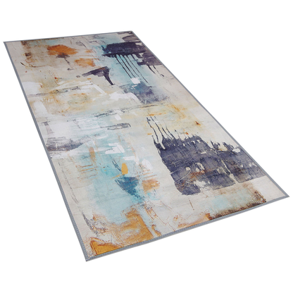 Multicolour Abstract Rug 80 x 150cm Low Pile Modern