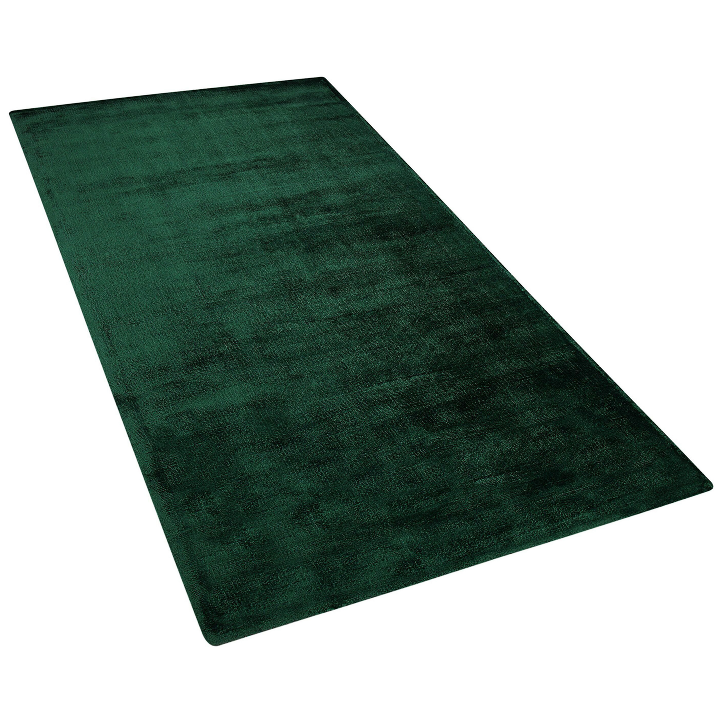 Area Rug Handwoven Green Viscose 80 x 150cm Tufted Modern