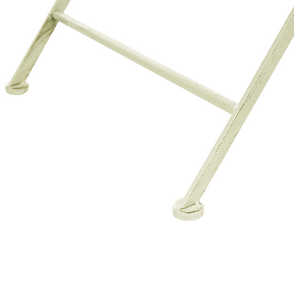 Provence Garden Bistro Set Light Green Iron Foldable Chairs Table