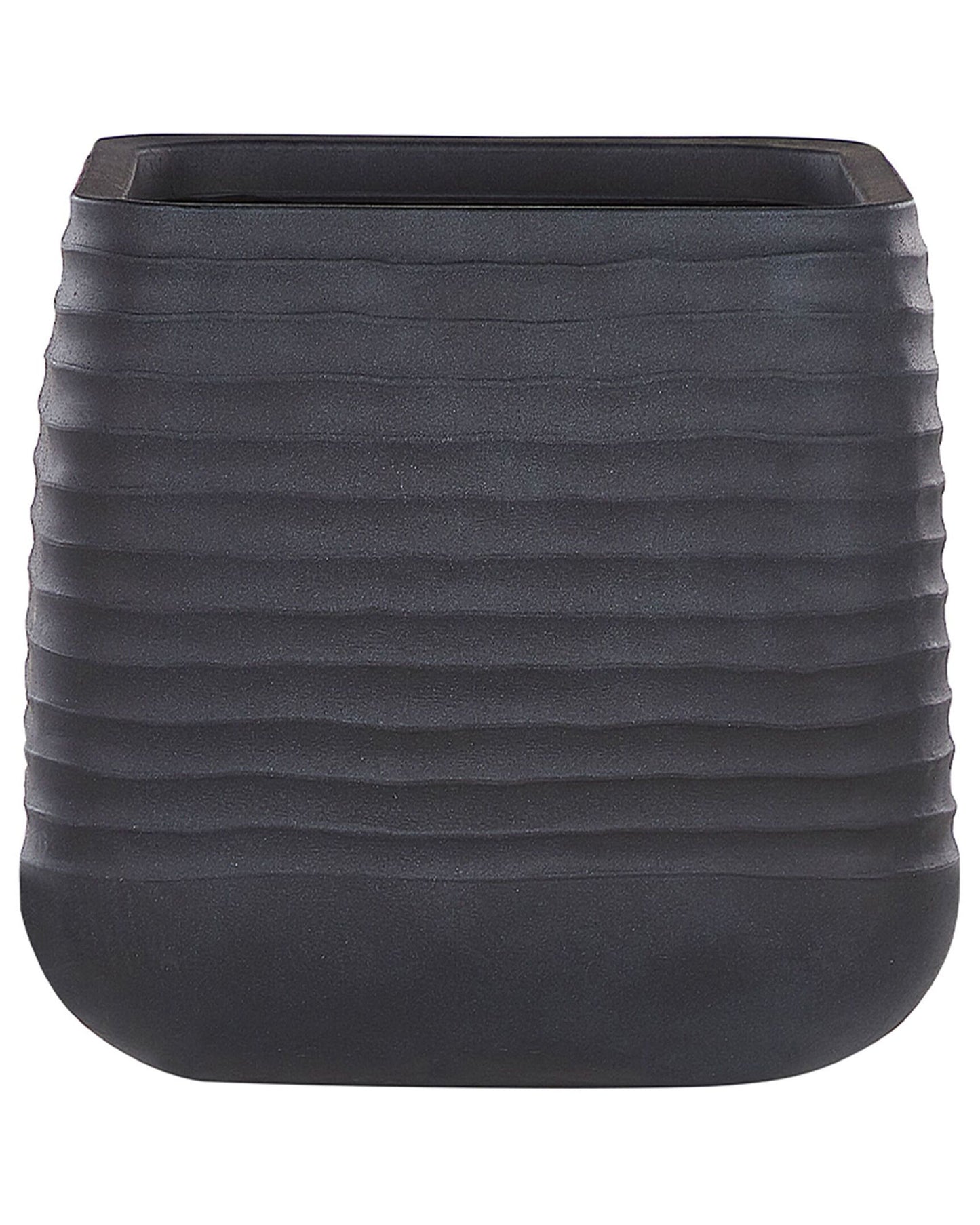 Large Black Polyresin Plant Pot 50 x 49cm UV Resistant