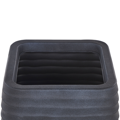 Large Black Polyresin Plant Pot 50 x 49cm UV Resistant