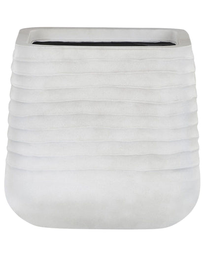 Dirty White Polyresin Square Plant Pot 38 x 37cm UVResistant