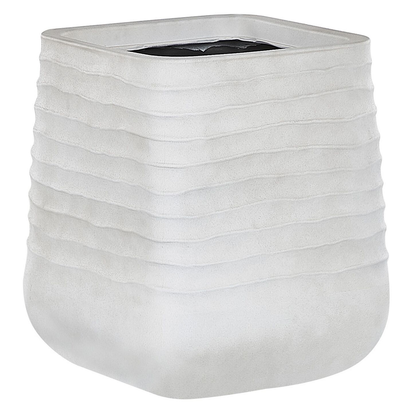 Dirty White Polyresin Square Plant Pot 38 x 37cm UVResistant