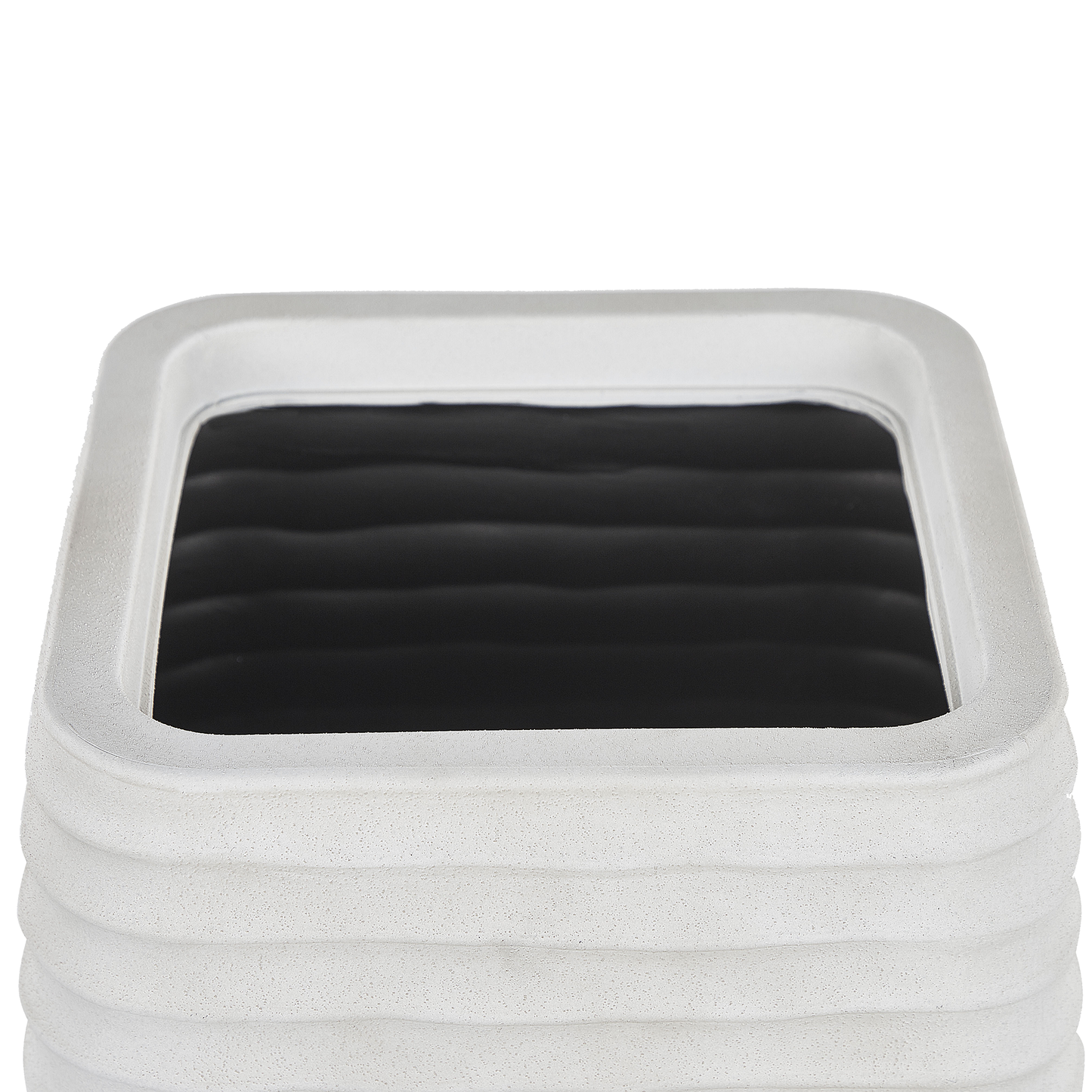 Dirty White Polyresin Square Plant Pot 38 x 37cm UVResistant