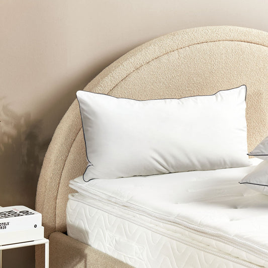 Japara Cotton Rectangular Pillows Set Of 2 40 x 80cm White